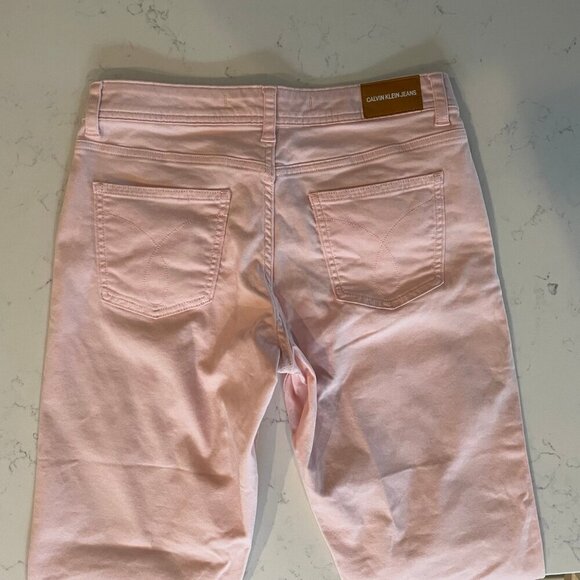 Calvin Klein Jeans Casual 5 Pocket Cotton Jeans Soft Bubblegum Pink Sz 6 - Picture 4 of 10